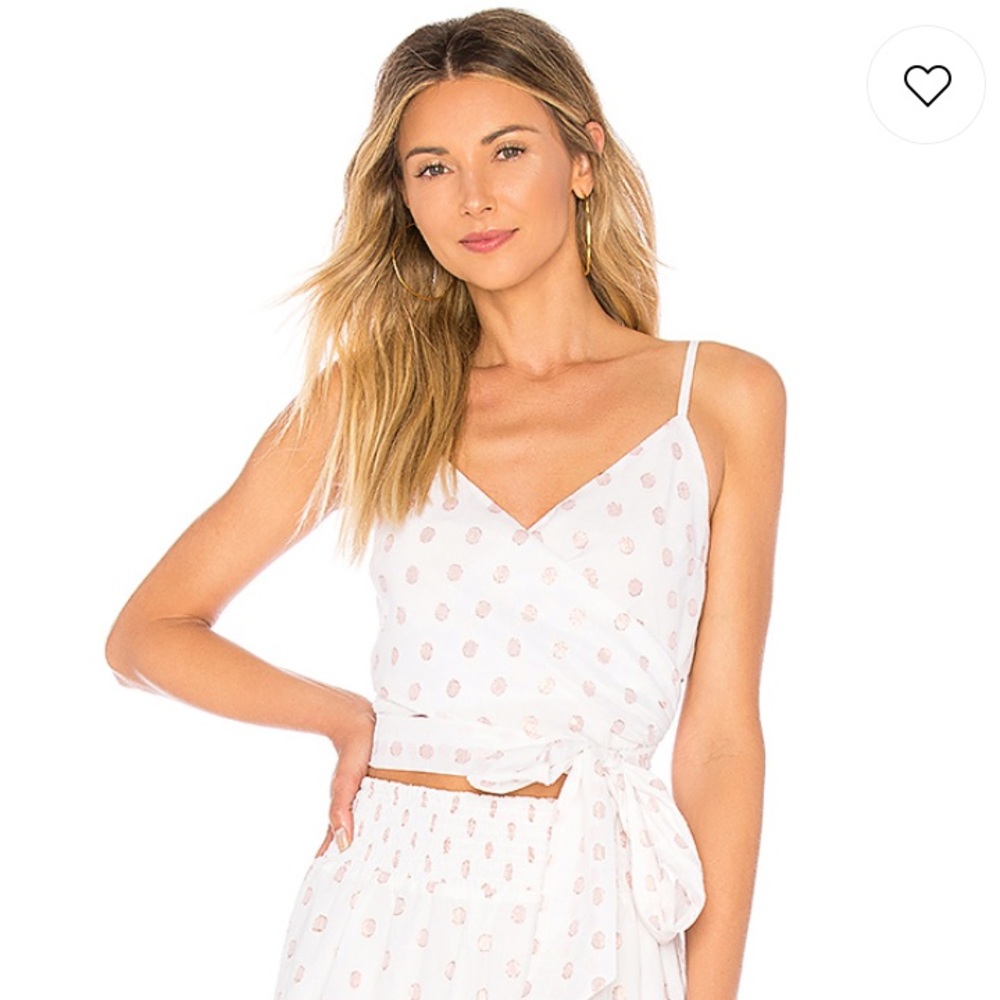 Lovers + Friends Rose Gold Polka Dot Set